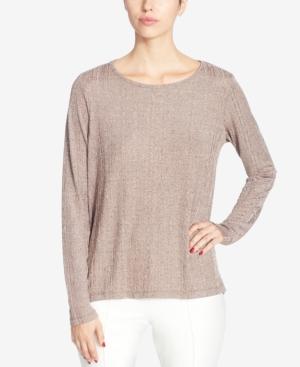 Catherine Catherine Malandrino Remi Textured Metallic Top
