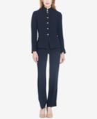 Tahari Asl Five-button Stand-collar Pantsuit