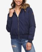 Roxy Juniors' Faux-fur-trim Waterproof Jacket