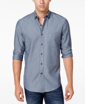Club Room Men's Big And Tall Herringbone Long-sleeve Shirt