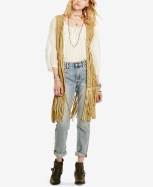 Denim & Supply Ralph Lauren Laser-cut Suede Vest