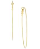 Inc International Concepts Gold-tone Skinny Hoop Earrings, Created For Macy's