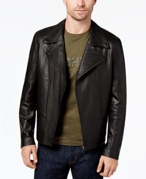 Daniel Hechter Paris Men's Leather Moto Jacket