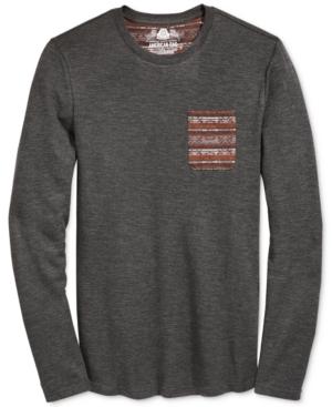 American Rag Men's Solid Thermal Print Pocket T-shirt, Only At Macy's