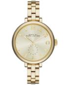 Marc By Marc Jacobs Women's Sally Gold Ion-plated Stainless Steel Bracelet Watch 36mm Mbm3363