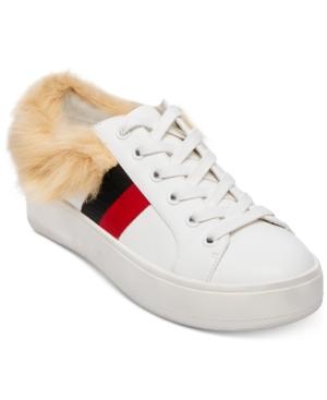 Steve Madden Women's Belle Faux-fur Lace-up Sneakers