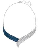 Swarovski Fortunately Crystal Pave Blue Epoxy Necklace