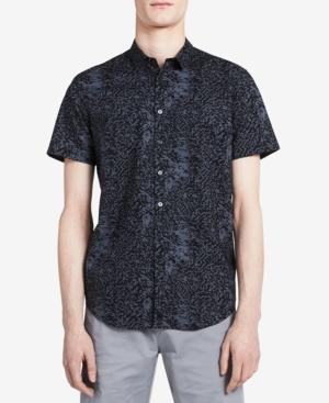 Calvin Klein Men's Fractured Graphic-print Classic-fit Shirt