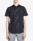 Calvin Klein Men's Fractured Graphic-print Classic-fit Shirt
