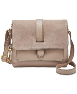 Fossil Kinley Small Suede & Leather Crossbody