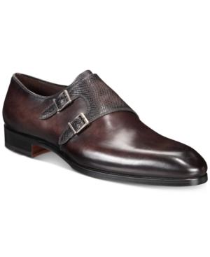Massimo Emporio Men's Mixed Water Resistant Double-monk Loafer, Created For Macy's Men's Shoes