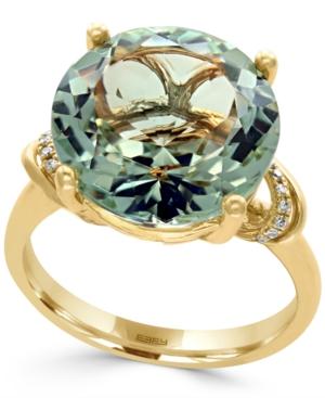Effy Green Amethyst (8-1/3 Ct. T.w.) And Diamond Accent Statement Ring In 14k Gold