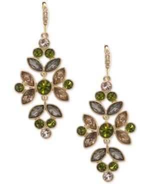 Givenchy Gold-tone Multi-crystal Chandelier Earrings
