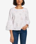 Tommy Hilfiger Floral Burnout Top, Created For Macy's