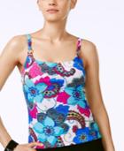 Island Escape Maui Madness Printed Tankini Top Women's Swimsuit