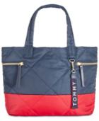Tommy Hilfiger Quilted Colorblocked Shopper