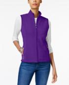 Karen Scott Zeroproof Fleece Vest, Created For Macy's