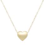 Polished Heart Pendant Necklace In 14k Gold