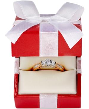 Three-stone Diamond Ring In 14k Gold, White Gold Or Rose Gold (1/2 Ct. T.w.)