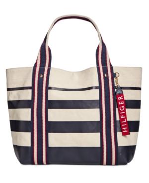 Tommy Hilfiger Striped Medium Tote