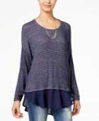 American Rag Layered-look Sweater, Only At Macy's