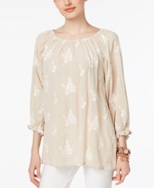 Chelsea And Theodore Embroidered Peasant Blouse