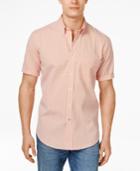 Club Room Big And Tall Men's Kendall Gingham Short-sleeve Shirt, Only At Macy's