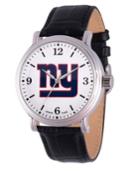 Gametime Nfl New York Giants Men's Shiny Silver Vintage Alloy Watch