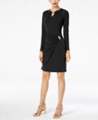 Thalia Sodi Embellished Faux-wrap Dress, Created For Macy's