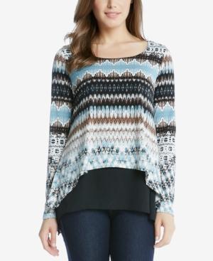 Karen Kane Layered Contrast Top