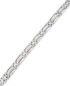 Men's Diamond Bracelet (1/2 Ct. T.w.) In 14k Gold And Stainless Steel