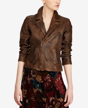 Polo Ralph Lauren Burnished Leather Jacket