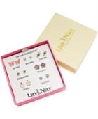 Lily Nily Children's Crystal 7-day Earring Set In 18k Gold Over Sterling Silver
