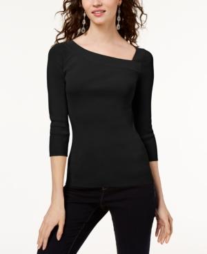 Inc International Concepts Asymmetrical 3/4-sleeve Top, Created For Macy's