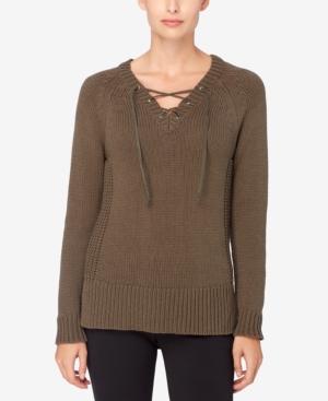 Catherine Catherine Malandrino Lace-up Sweater