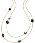 Charter Club Gold-tone Black Stone Two-layer Necklace, Only At Macy's