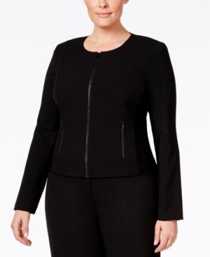 Calvin Klein Plus Size, Fit Solutions, Zip-front Jacket