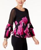 Alfani Tiered-sleeve Top, Created For Macy's