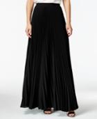 Tahari Long A-line Pleated Skirt