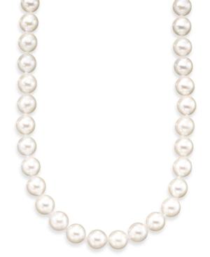 Belle De Mer Pearl Necklace, 18" 14k Gold A+ Akoya Cultured Pearl Strand (6-6-1/2mm)
