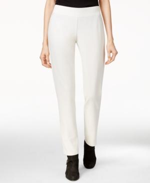 Eileen Fisher Petite Stretch Crepe Straight-leg Pants