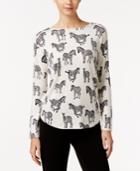 Grace Elements Zebra-print Sweater