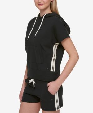 Tommy Hilfiger Cropped Short-sleeve Hoodie, Only At Macy's