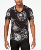 Guess Men's Shot Glass Graphic-print V-neck T-shirt