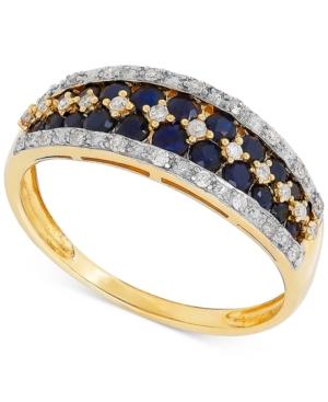 Sapphire (1 Ct. T.w.) & Diamond (1/6 Ct. T.w.) Ring In 14k Gold