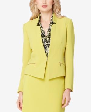 Tahari Asl Kiss-front Blazer