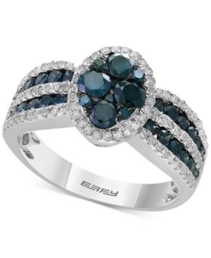 Effy Diamond Ring (1-3/8 Ct. T.w.) In 14k Whtie Gold