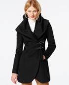 Ivanka Trump Shawl-collar Asymmetrical Buckled Coat