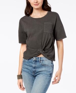 Lucky Brand Cotton Twist-front T-shirt