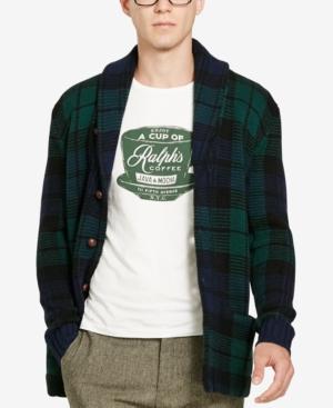 Polo Ralph Lauren Men's Plaid Shawl Cardigan